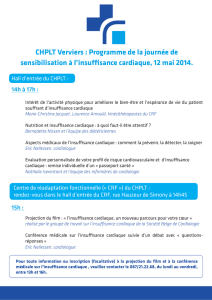 CHPLT Verviers : Programme de la journée de sensibilisation à l