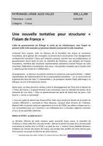 Une nouvelle tentative pour structurer « l`islam de France »