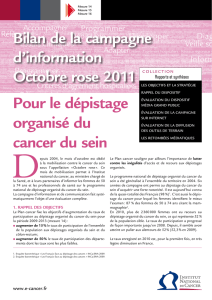Pour le dépistage organisé du cancer du sein