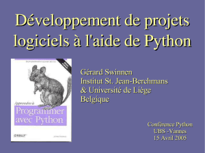 conférence sur Python