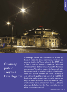 Éclairage public - Ville de Troyes