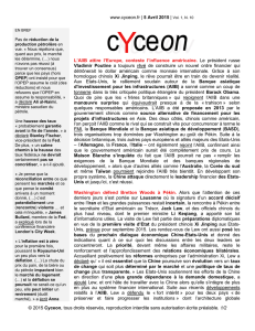 www.cyceon.fr | 5 Avril 2015 | Vol. 1, N. 10 © 2015 Cyceon, tous