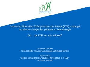 Comment l`Education Thérapeutique du Patient