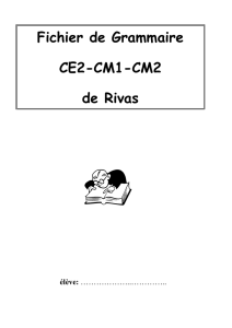 Fichier de Grammaire CE2-CM1