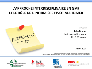 L`APPROCHE INTERDISCIPLINAIRE EN GMF ET LE - CSSS-IUGS