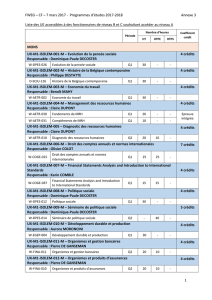 FWEG – CF – 7 mars 2017 - Programmes d`études 2017