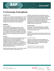 Un horoscope francophone