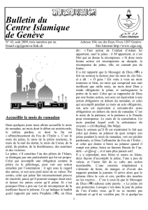 Bulletin n°43 - Centre Islamique de Genève