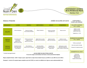 lundi mardi mercredi jeudi vendredi repas froid repas chaud soupe