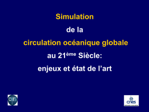La simulation de la circulation océanique