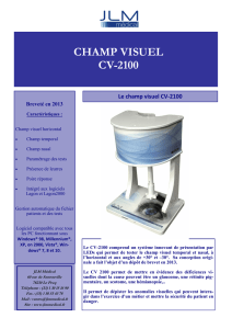 champ visuel cv-2100 - JLM Medical