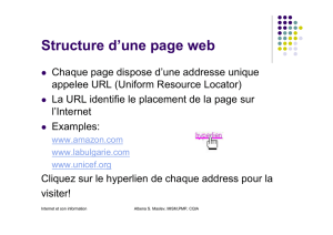 Structure d`une page web