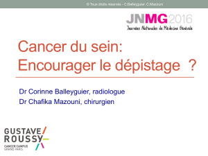 Cancer du sein: surdiagnostic