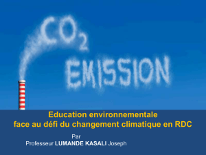 Education environnementale face au défi du changement climatique