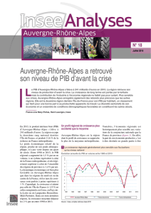 Auvergne-Rhône-Alpes a retrouvé son niveau de PIB