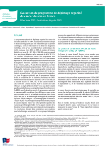 Évaluation du programme de dépistage organisé du cancer du sein