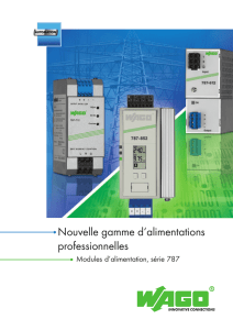 Nouvelle gamme d`alimentations professionnelles - PEI