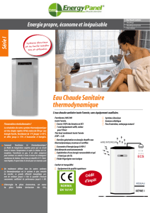 Eau Chaude Sanitaire thermodynamique
