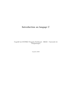 Introduction au langage C - Site web de GUINKO Tonguim Ferdinand