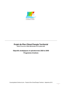 Projet de Plan Climat Énergie Territorial