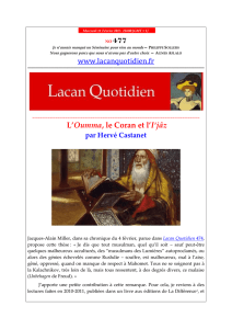 LQ 477 - Lacan Quotidien