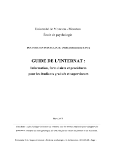 guide de l`internat - Université de Moncton