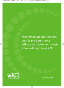 Recommandations Cliniques ABThera  - kci