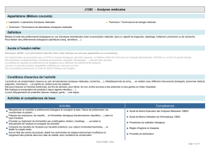 J1302 - Analyses médicales Appellations