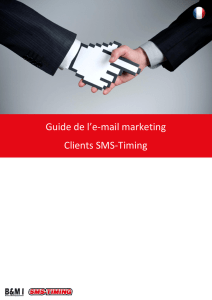 Recommandations de campagne marketing par email - SMS