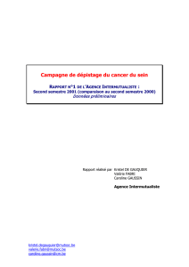 dépistage du cancer du sein en 2001