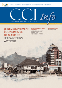 le développement économique de maurice : un parcours atypique