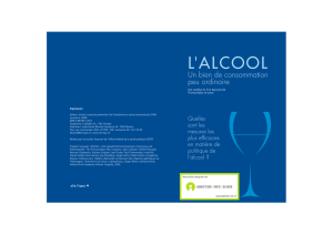 l`alcool - un bien de consommation peu ordinaire