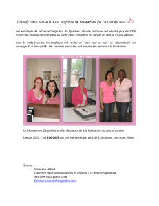Plus de 200$ recueillis au profit de la Fondation du cancer du sein