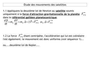 P2S3 : Etude des mouvements dans l`espace, correction de l`activite