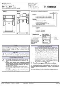 SMS 3xxx/SMS 4xxx 1 Bestimmungsgemäße