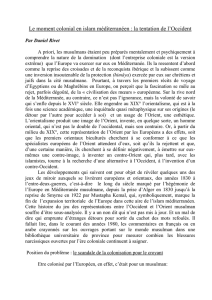 tentation de l`occident - L`Islam et l`Occident à l`époque médiévale