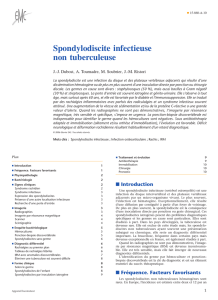 Spondylodiscite infectieuse