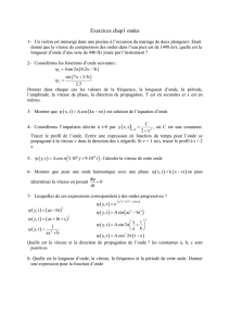 Exercices chap1 ondes