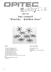Set créatif "Etoiles - Golden Star"