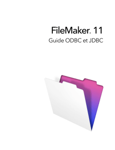 Guide ODBC et JDBC FileMaker 11