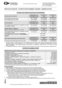 dépôt de garantie financière