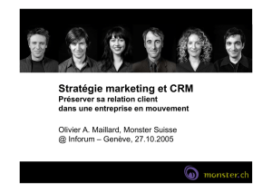 Stratégie marketing et CRM