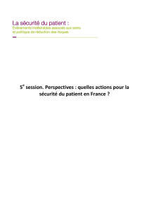 5 session. Perspectives : quelles actions pour la sécurité du