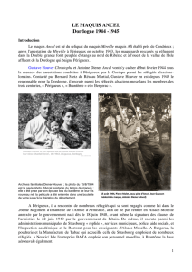 LE MAQUIS ANCEL Dordogne 1944 -1945