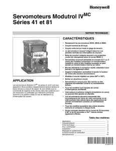 63-2627F—02 - Servomoteurs Modutrol IV Séries 41 et 81