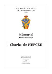 Charles de HEPCÉE - Les Vieilles Tiges de l`Aviation belge asbl
