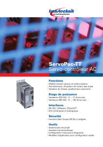 ServoPac-TT Servo-contrôleur AC