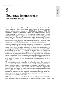 Nouveaux immunogènes coquelucheux - iPubli