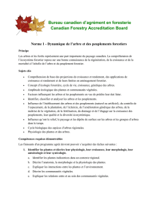 Norme 1 - Canadian Forestry Accreditation Board