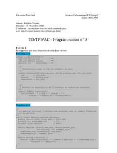 TD/TP PAC - Programmation n° 3 - Frederic Vernier Home Page